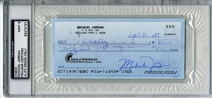 1989 Michael Jordan Signed Personal Check